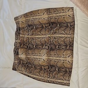 Windsor Snake Skin Print Skirt